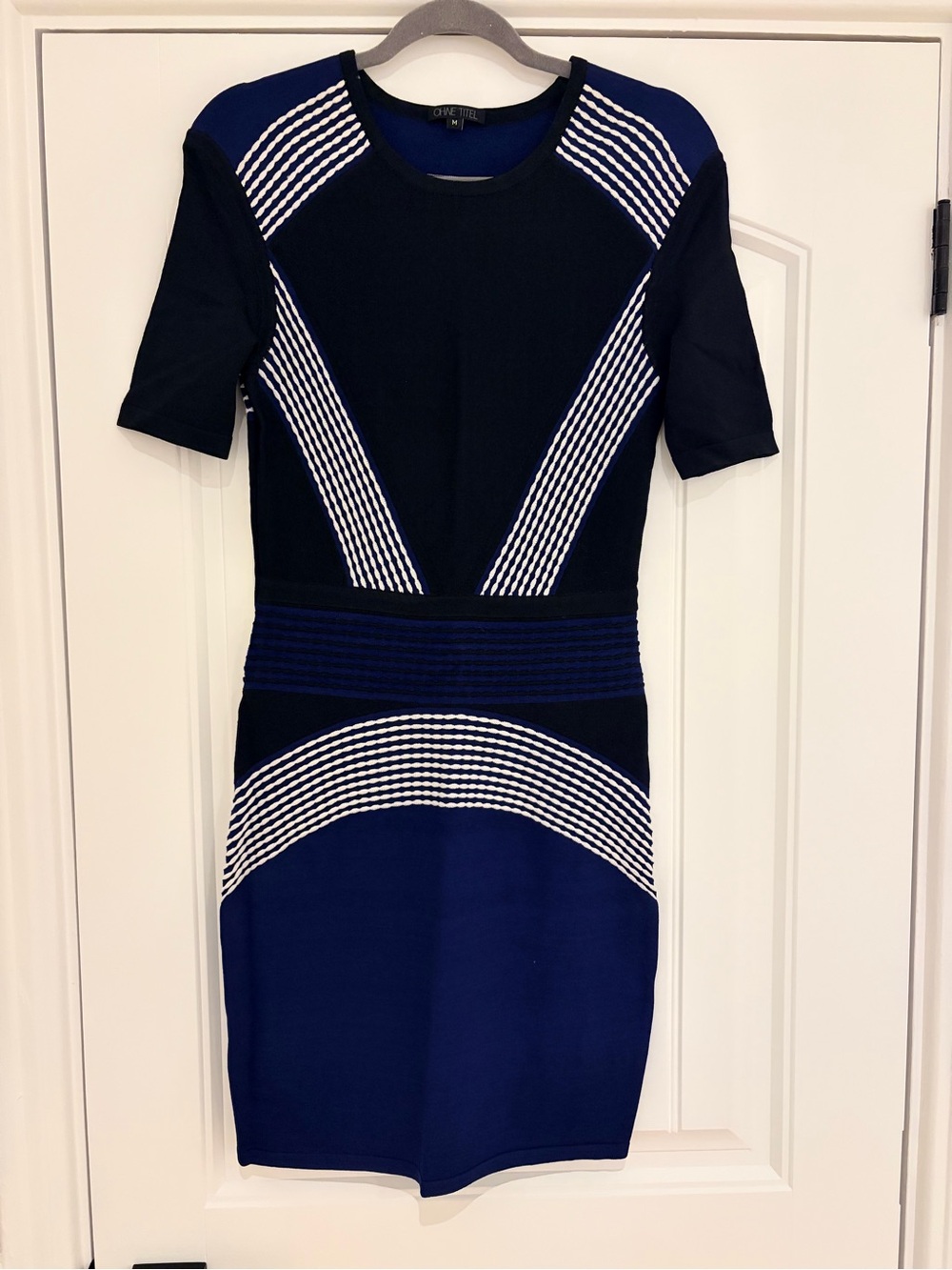 Knit Colorblock Bodycon Dress